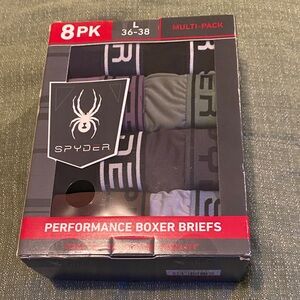 Spyder Men's Boxer Briefs 8-Pack - Black, Gray, Green